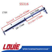 SS316 gas spring 432mm length customize 178N for yacht